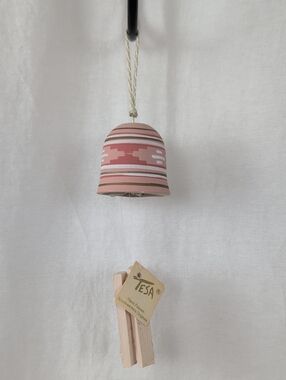 NWT Tesa Hand-Painted CLAY Wind Chime